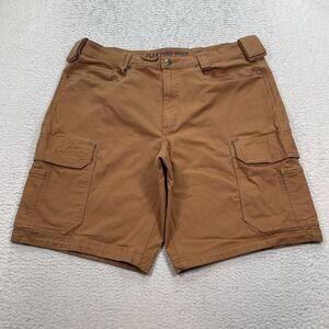 Duluth Trading Co Flex Fire Hose Shorts Men's Size 40 Cargo Brown 11"